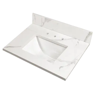 Calacatta Nowy Vanity Top With Sink