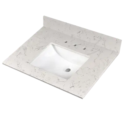 Carrara Sky Vanity Top With Sink