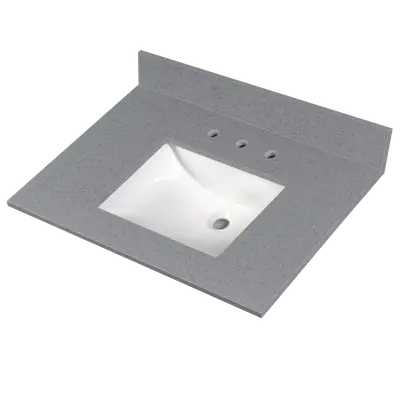 Sparkling Gray Vanity Top With Sink